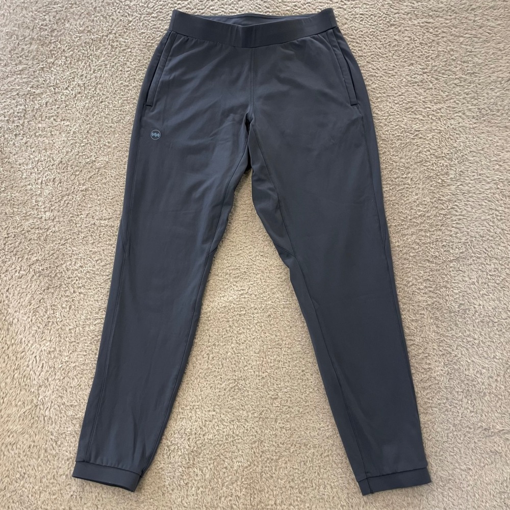 Janji Mercury Knit Joggers Womens Small Blue Gray 27.5" Inseam Run Everywhere